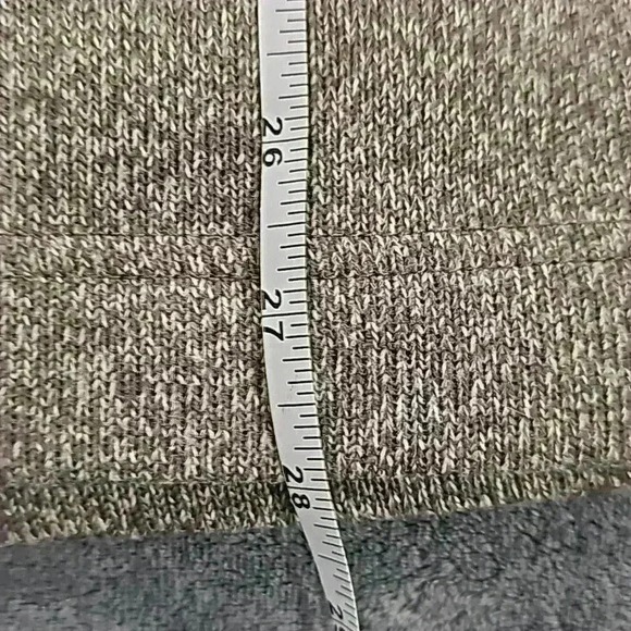 Van Heusen knit Flex Heather Army green 1/4 button pullover size L - Picture 7 of 7